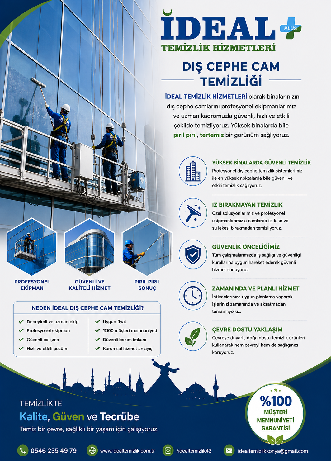 Dış Cephe ve Cam Temizliği - Konya