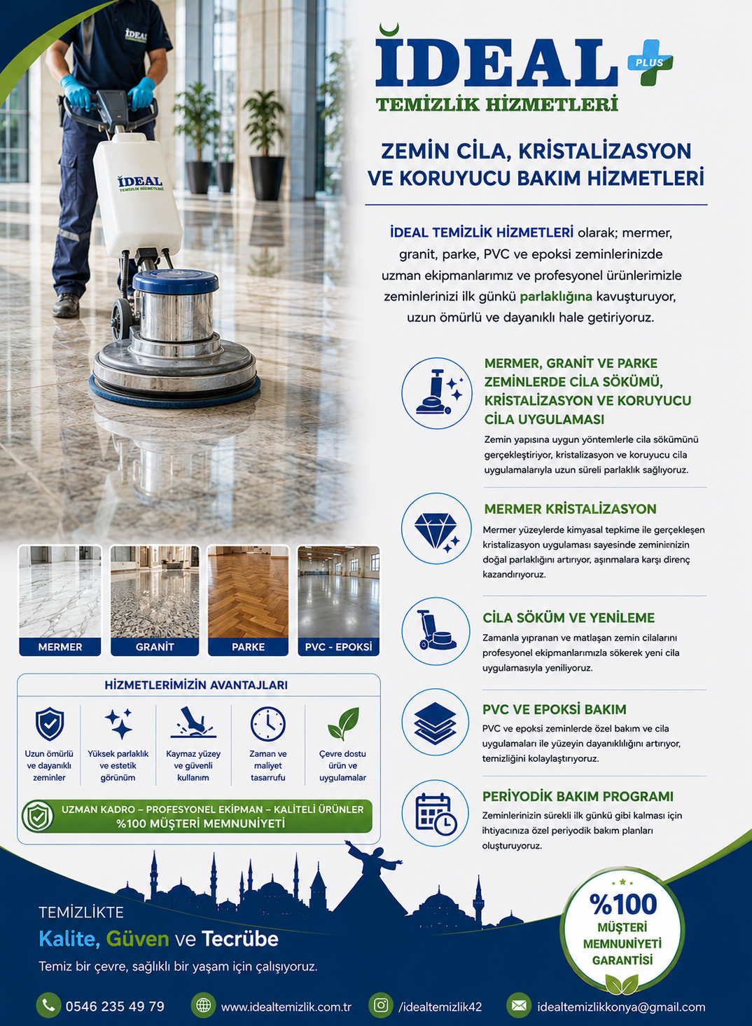 Zemin Bakımı ve Cilalama - Konya