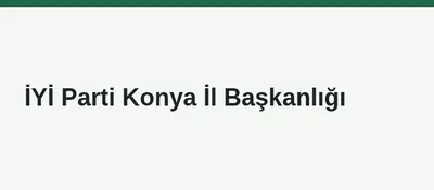 İYİ Parti Konya İl Başkanlığı - İdeal Temizlik referansı